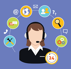 Omnichannel customer service - Copyright - Macrovector on shutterstock