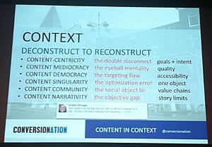 Content in context – deconstruct to reconstruct – picture by Loes van Dokkum