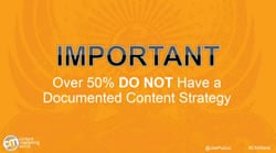 Most marketers have no formal content strategy – source Content Marketing Institute