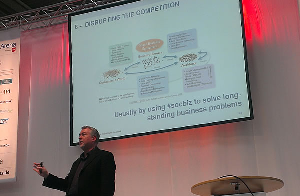 Disrupting the competition and social business - Dion Hinchcliffe CeBIT 2014 - picture J-P De Clerck