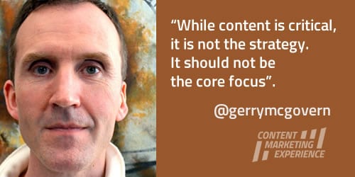 Gerry McGovern on content and strategy