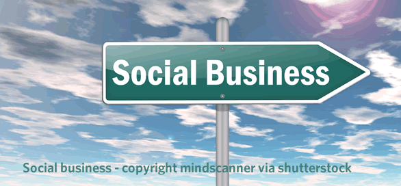 Social business - copyright mindscanner via shutterstock