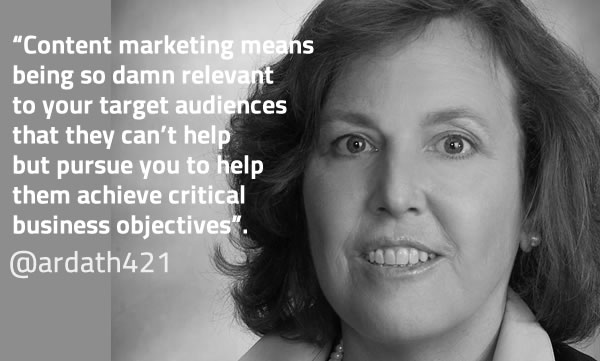 Ardath Albee on content marketing