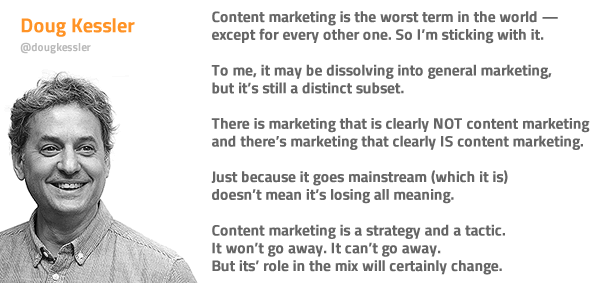 Doug Kessler on the definition of content marketing