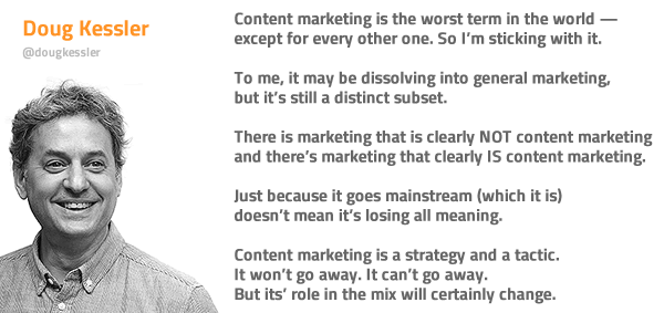 Content marketing expert Doug Kessler on the evolution of the term content marketing and its practice - read the full interview