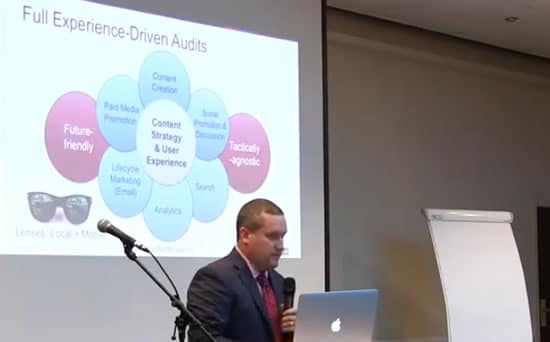 Full experience-driven audits – Mike Corak at the Content Marketing Conference Europe