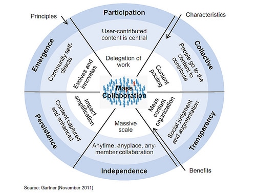 Six core principles of community participation according to Gartner
