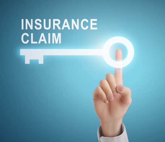 Insurance claim concept