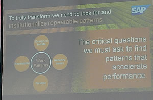 To truly transform we need to look for and institutionalized repeatable patterns - Sameer Patel at CeBIT 2014