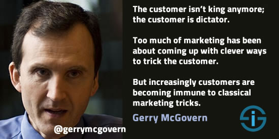 Gerry McGovern quote