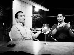 Brian Solis - left - and Olivier Blanchard - right - the evening before the event