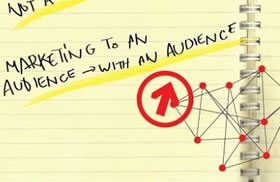 Marketing to an audience with an audience