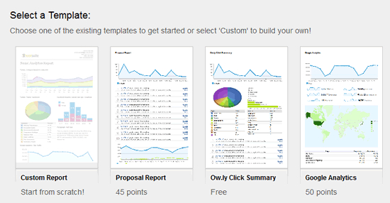 Setting up a report in HootSuite