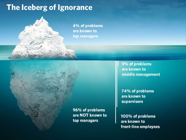 The iceberg of ignorance