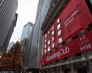 Lending Club - the listed peer-to-peer lending company in the KBW Nasdaq Financial Technology Index - source picture - photo credit NYSE