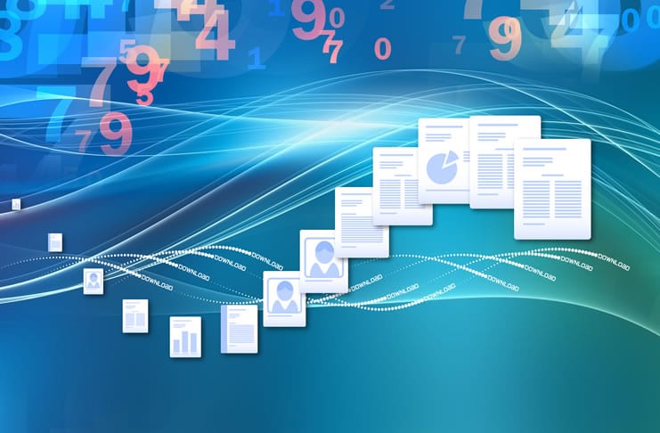 Enterprise content management and business process workflow concept