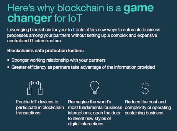 Why blockchain is a game changer for IoT according to the IBM infographic