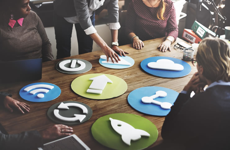Marketing technology concept