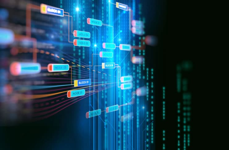 Blockchain IoT concept