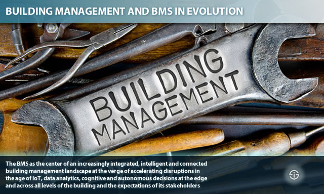 Building management and BMS in evolution - the BMS as the center across all levels of the building