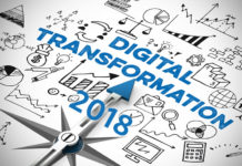 Digital transformation 2018 concept