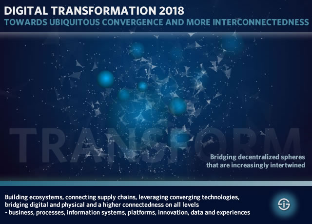 Digital transformation 2018 - convergence and interconnectedness