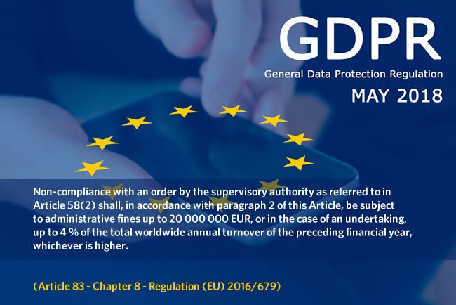 Article 83 of the GDPR on the highest GDPR fines - more in Article 83 of Chapter 8
