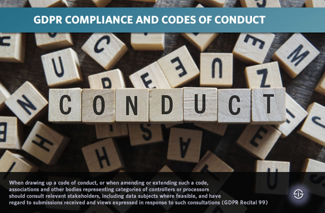 GDPR compliance and GDPR codes of conduct