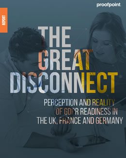 The great disconnect - perception and reality of GDPR readiness report by Proofpoint in PDF