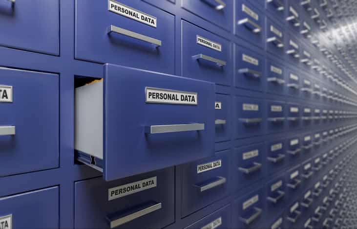 Personal data privacy concept