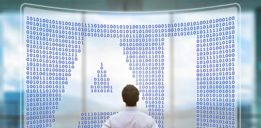 Artificial intelligence in business concept