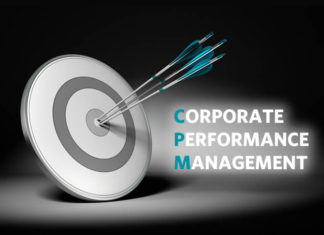 Corporate performance management CPM concept