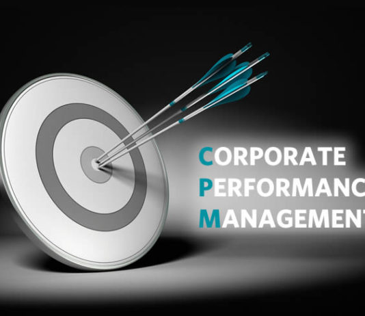 Corporate performance management CPM concept