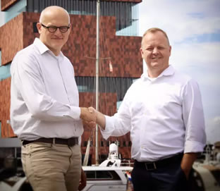 Nico Wauters - CEO T-mining and Hans Verbeeck - CTO NxtPort - picture source