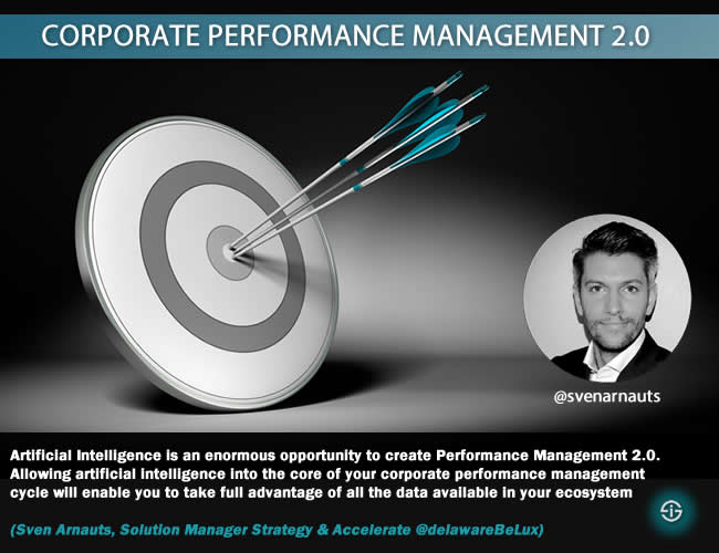 Corporate performance managament CPM Sven Arnauts quote AI for business summit - artificial intelligence and performance management