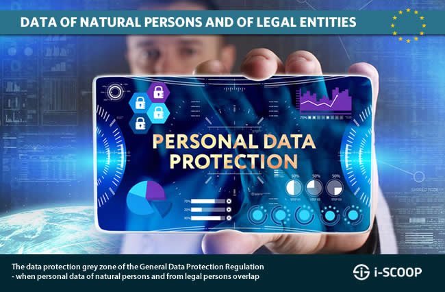 The data protection grey zone of the GDPR when personal data of natural persons and from legal entities overlap
