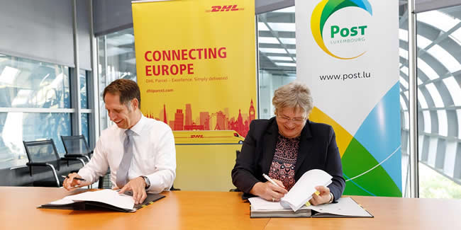 DHL Parcel and POST Luxembourg partner in parcel shipping - source and courtesy
