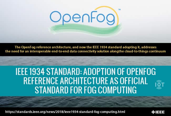 The OpenFog reference architecture and now the IEEE 1934 standard adopting it