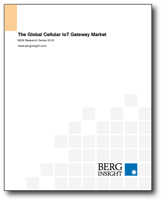The global cellular IoT Gateway report by Berg Insight 2018 in which the market of cellular IoT modules is also tackled