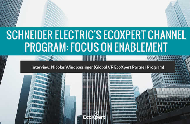 EcoXpert 2019 interview Nicolas Windpassinger - global VP Schneider Electric EcoXpert partner program