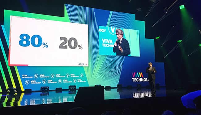 Atos CEO Thierry Breton on the importance of the edge at the Atos Technology Days 2019 at Viva Technology where he introduced BullSequana Edge