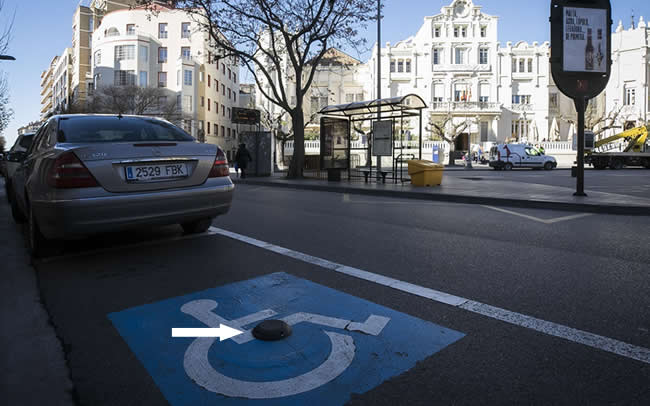 The Libelium smart parking nodes with radar technology are deployed in a project where 190 nodes are being installed to detect the occupation of parking spaces for disabled people