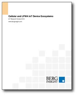 Cellular and LPWA IoT device ecosystems - 3rd edition report from Berg Insight