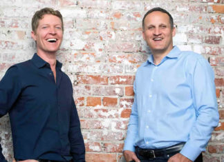 Christian Chabot left and Adam Selipsky right - respectively co-founder and CEO of Tableau Software