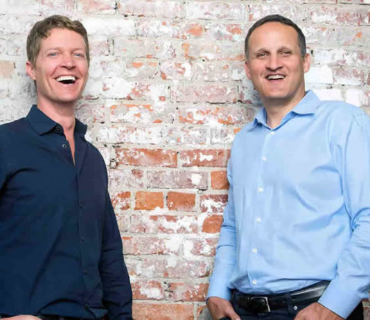Christian Chabot left and Adam Selipsky right - respectively co-founder and CEO of Tableau Software