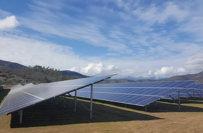 The 40 MWp Doña Carmen solar farm in La Ligua, in the Valparaiso region of central Chile