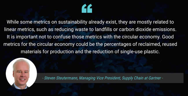 Gartner Managing Vice President Supply Chain Steven Steutermann offers advice on metrics for the circular economy