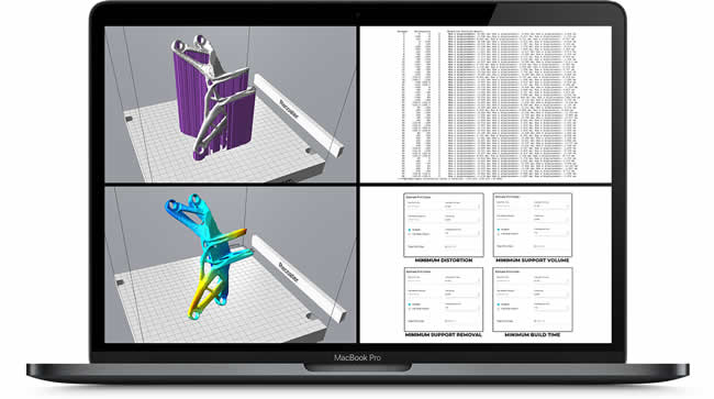 Atlas 3D additive manufacturing software screenshot