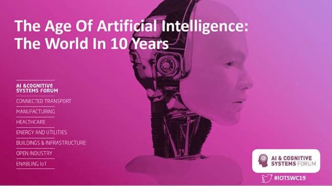 The age of artificial intelligence at IOTSWC19