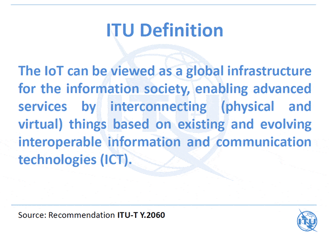 IoT definition by the ITU